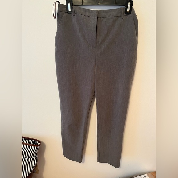 Topshop grey Trousers Smart Stretch Pockets Work Tailored Women's 8 - Picture 2 of 7